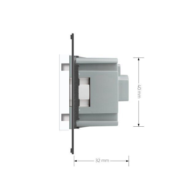 Розетка с зем. со шторками Livolo 724000111 белый - Фото №5