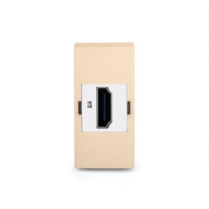 Розетка HDMI Livolo 727300513 золото - Фото №1