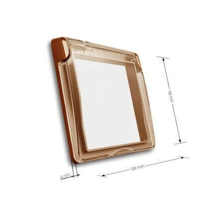 Кришка IP44 для розетки Livolo C7-1WF-13 золото - Фото №2