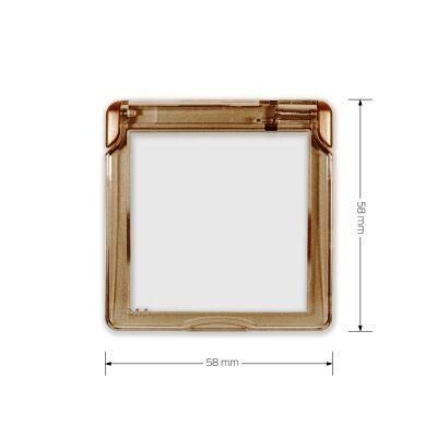 Кришка IP44 для розетки Livolo C7-1WF-13 золото - Фото №4