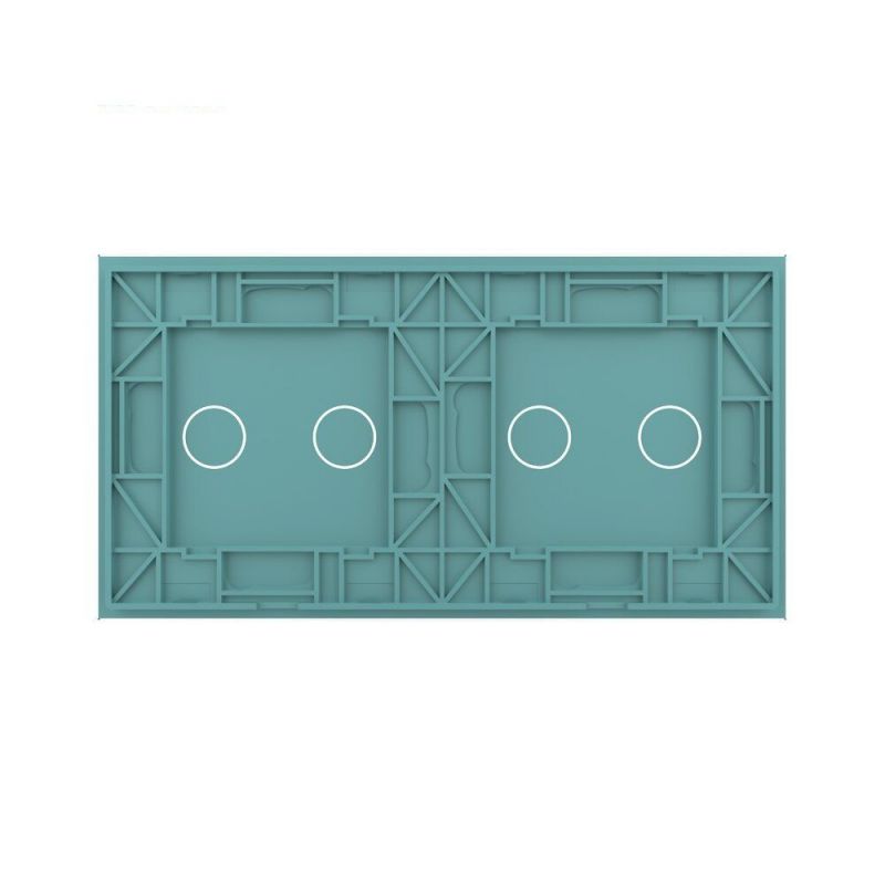 Сенсорна панель для вимикача 4 сенсори (2-2) Glass Livolo C7-C2/C2-18 зелений - Фото №3