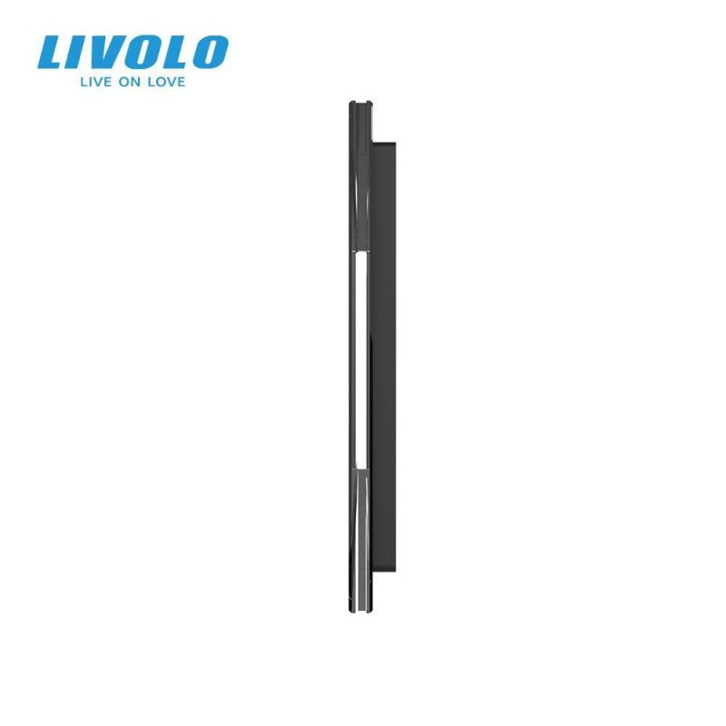Сенсорная панель для выключателя 7 сенсоров (2-2-2-1) Livolo Glass C7-C2/C2/C2/C1-12 черный - Фото №1
