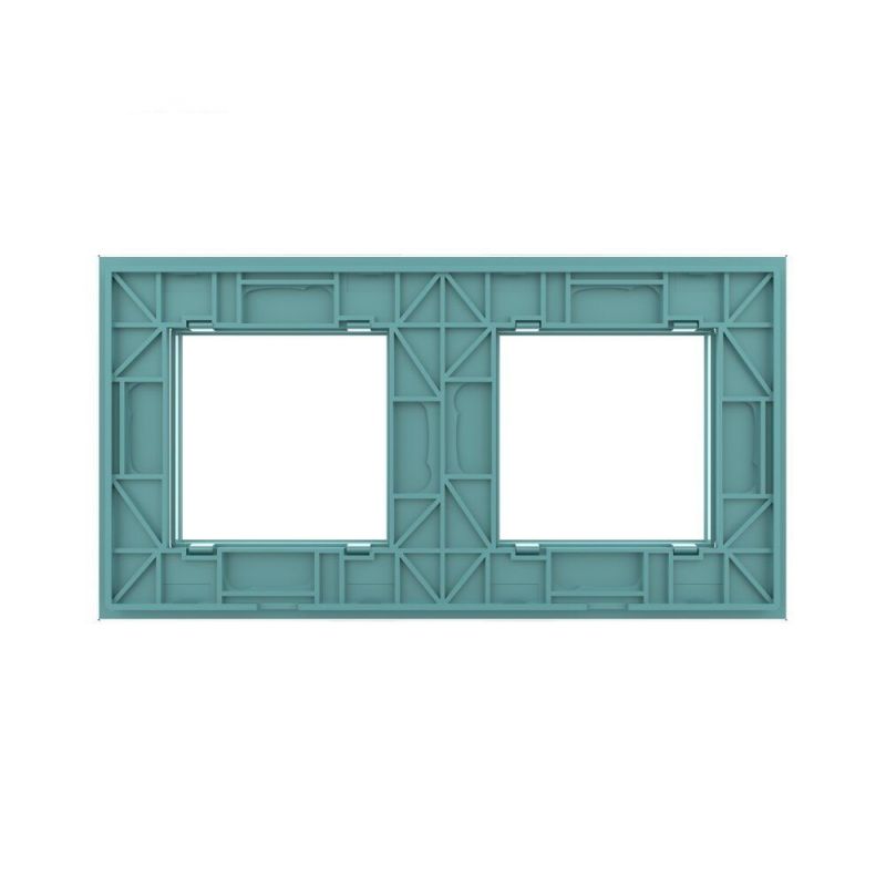 Рамка 2-місна Glass Livolo C7-SR/SR-18 зелений - Фото №3