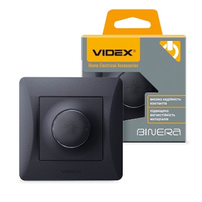  Диммер 600 Вт Videx Binera VF-BNDM600-BG черный графит - Фото №1
