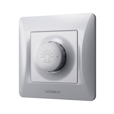  Диммер 600 Вт Videx Binera VF-BNDM600-SS серебряный шелк - Фото №2