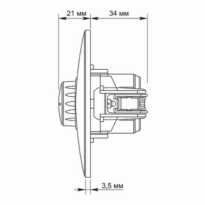  Диммер 600 Вт Videx Binera VF-BNDM600-SS серебряный шелк - Фото №5