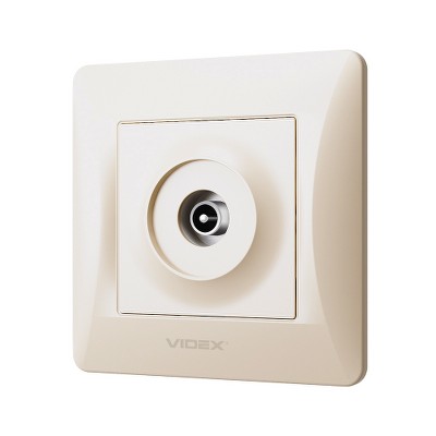  Розетка TV Videx Binera VF-BNSK1TVME-CR крем - Фото №2