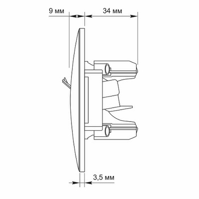 Розетка компьютерная+телефон CAT6+CAT3 Videx Binera VF-BNSK2PC6TF3-SS серебряный шелк - Фото №5
