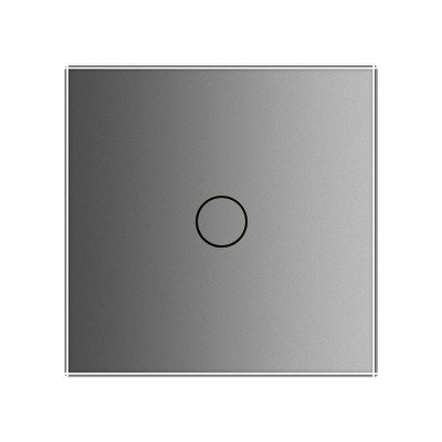 Вимикач одноклавішний сенсорний Glass Livolo VL-C701-15 сірий - Фото №1