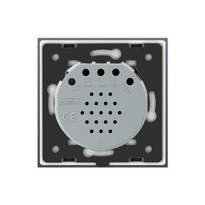 Вимикач одноклавішний сенсорний Glass Livolo VL-C701-17 рожевий  - Фото №1