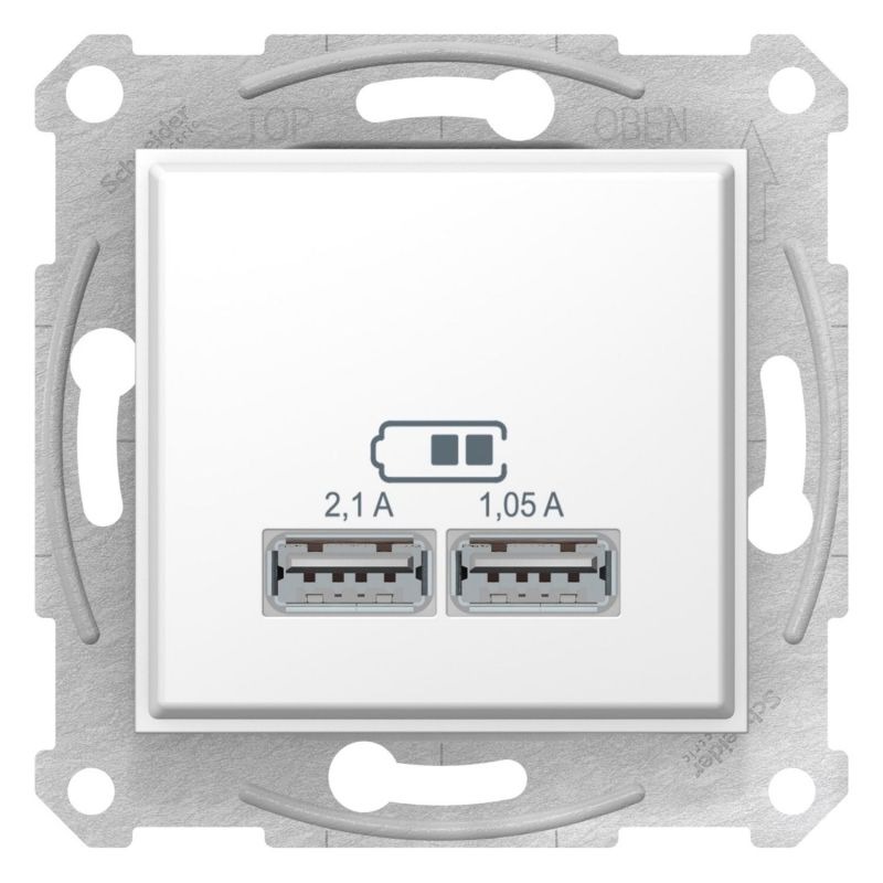 Розетка USB 2,1A Sedna Schneider SDN2710221 белый