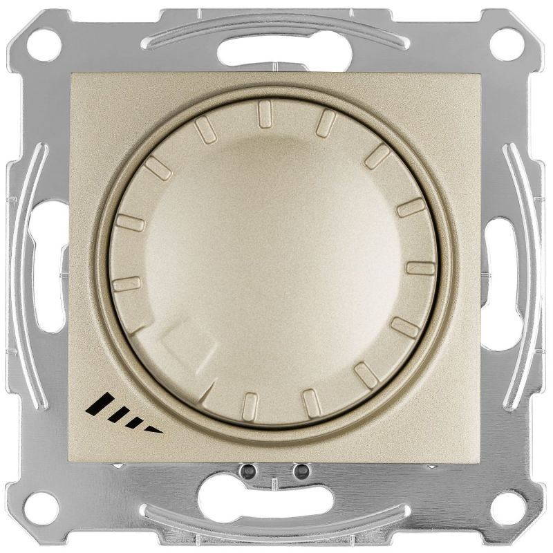 LED Димер поворотно-нажимний 4-400 Вт Sedna Schneider SDN2201268 титан