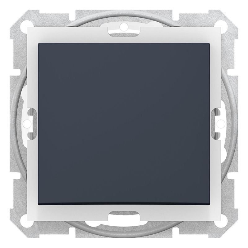 Выключатель одноклавишный IP44 Sedna Schneider SDN0100370 графит
