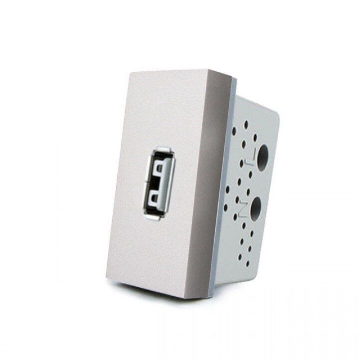 Розетка USB 2,1A Livolo 727600215 сірий