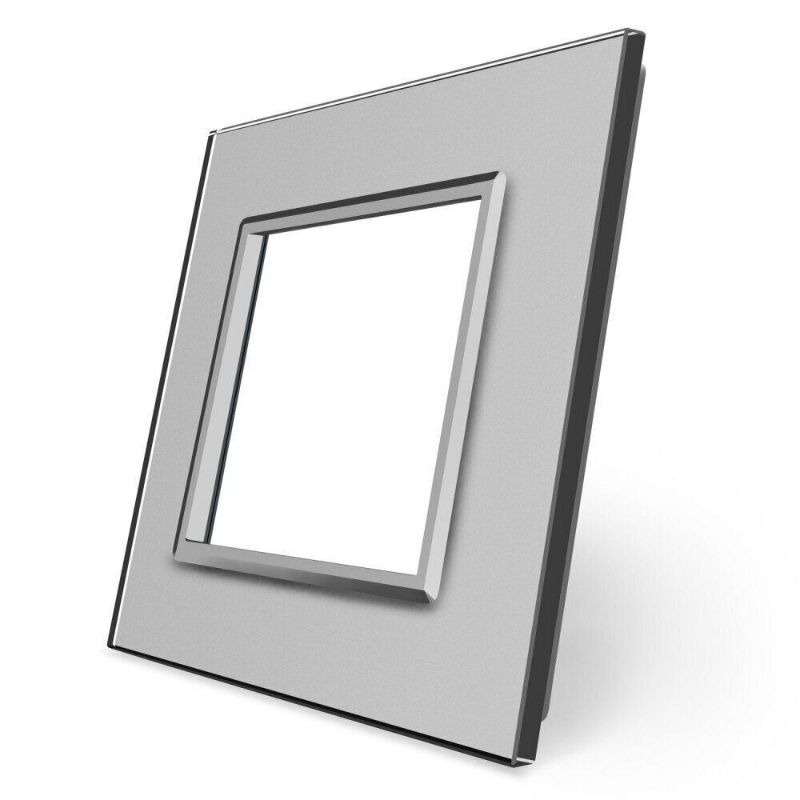 Рамка 1-місна Glass Livolo C7-SR-15 сірий
