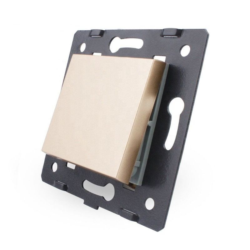 Выключатель одноклавишный Livolo C7-K1-13 золото