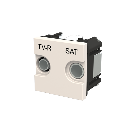 Розетка TV-R-SAT оконечная белый