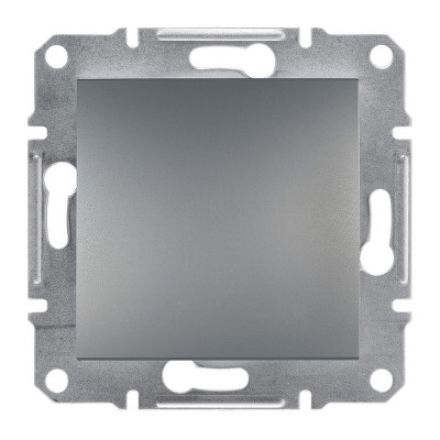 Выключатель одноклавишный IP44 Asfora Schneider EPH0100262 сталь