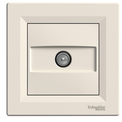 Розетка TV конечная Asfora Schneider EPH3200123 крем