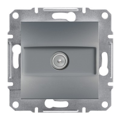 Розетка TV конечная Asfora Schneider EPH3200162 сталь