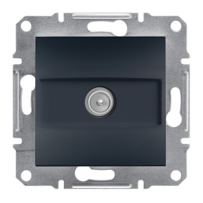 Розетка TV конечная Asfora Schneider EPH3200171 антрацит