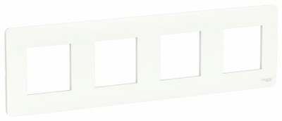 Рамка Studio 4-местная Unica NEW Schneider NU200818 белый