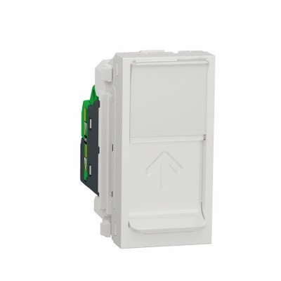 Розетка компьютерная RJ45, кат.5 STP, 1 модуль Unica NEW Schneider NU341218 белый