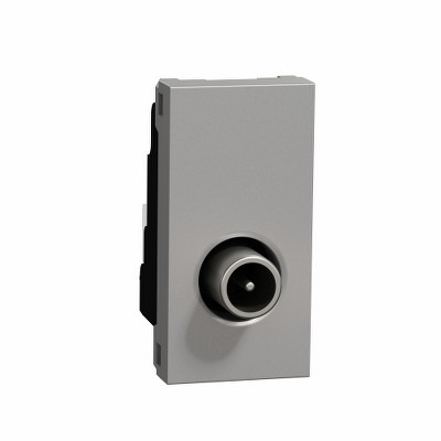 Розетка TV, 1 модуль Unica NEW Schneider NU346130 алюминий