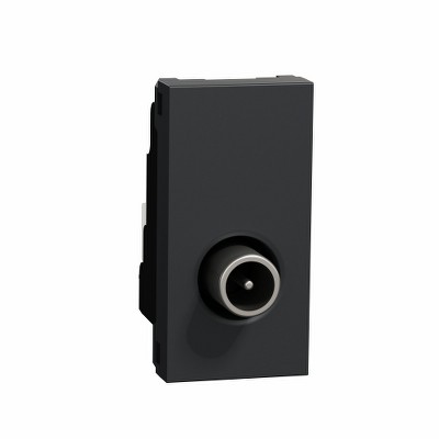 Розетка TV, 1 модуль Unica NEW Schneider NU346154 антрацит
