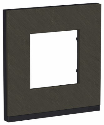 Рамка 1-местная Unica NEW Pure Schneider NU600287 камень/антрацит