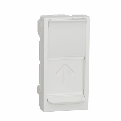 Лицевая панель RJ45 S-One, 1 модуль Unica NEW Schneider NU941018 белый