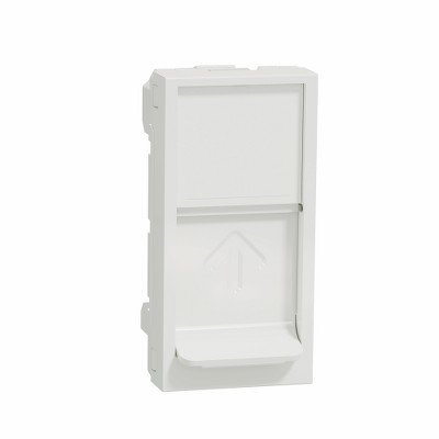 Лицевая панель RJ45 Keystone / Systimax, 1 модуль Unica NEW Schneider NU946018 белый