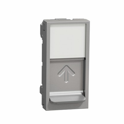 Лицевая панель RJ45 Keystone / Systimax, 1 модуль Unica NEW Schneider NU946030 алюминий
