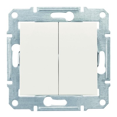 Переключатель двухклавишный Sedna Schneider SDN0600123 слоновая кость
