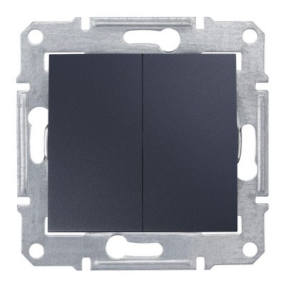 Переключатель двухклавишный Sedna Schneider SDN0600170 графит