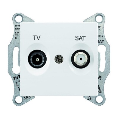 Розетка TV/SAT конечная Sedna Schneider SDN3401621 белый
