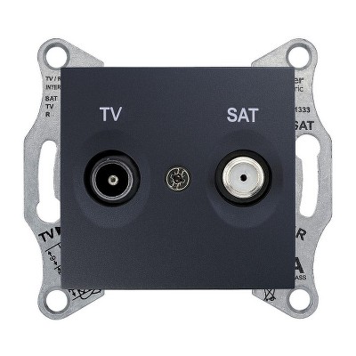 Розетка TV/SAT конечная Sedna Schneider SDN3401670 графит