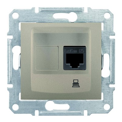 Розетка TV конечная Sedna Schneider SDN4300168 титан