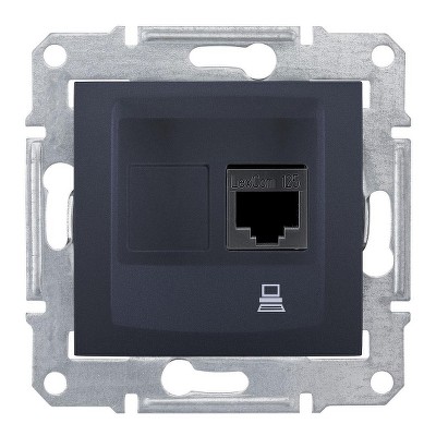 Розетка компьютерная кат. 5е Sedna Schneider SDN4300170 графит