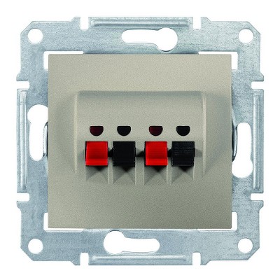 Розетка компьютерная двойная Sedna Schneider SDN5400168 титан