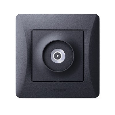  Розетка TV Videx Binera VF-BNSK1TVME-BG черный графит