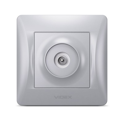  Розетка TV Videx Binera VF-BNSK1TVME-SS серебряный шелк