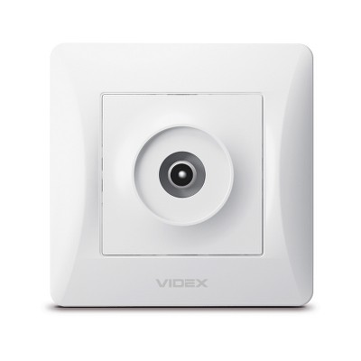  Розетка TV Videx Binera VF-BNSK1TVME-W белый